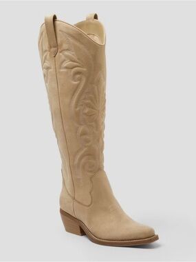 Wild Fable Women’s Tan Kenzie Tall Western Boots Size 6.5